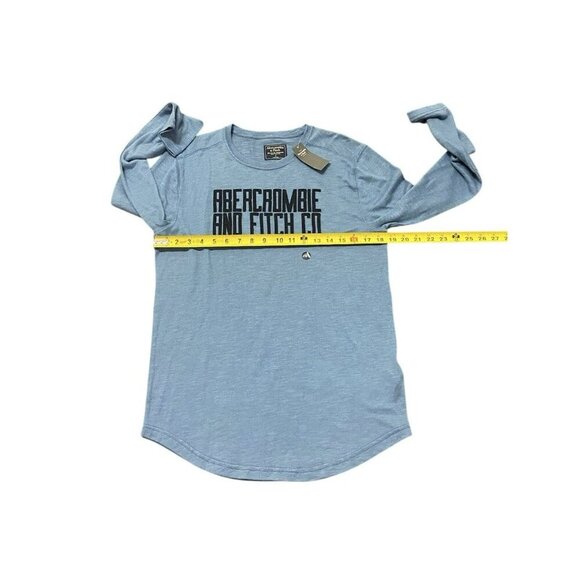 Abercrombie & Fitch Sweater Mens Small Blue Knit Pullover Light Lightweight NWT - Picture 3 of 7